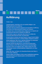E-book, Aufklärung, Band 25: Natur, Felix Meiner Verlag