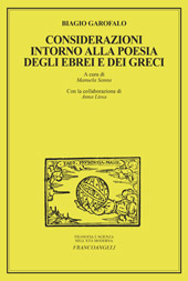 eBook, Considerazioni intorno alla poesia degli Ebrei e dei Greci, Garofalo, Biagio, Franco Angeli