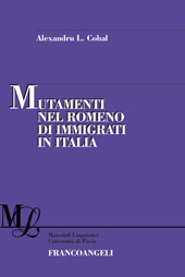 E-book, Mutamenti nel romeno di immigrati in Italia, Franco Angeli