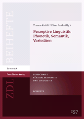E-book, Perzeptive Linguistik: Phonetik, Semantik, Varietäten, Franz Steiner Verlag GmbH