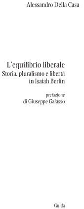 E-book, L'equilibrio liberale : storia, pluralismo e libertà in Isaiah Berlin, Guida editori