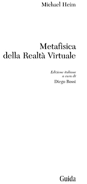 E-book, Metafisica della Realtà Virtuale, Heim, Michael, 1944-, Guida editori