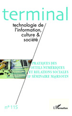 eBook, Pratiques des outils numériques et relations sociales : 11e séminaire M@rsouin - N° 115., Editions L'Harmattan
