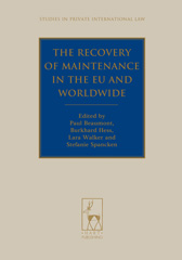 eBook, The Recovery of Maintenance in the EU and Worldwide, Hart Publishing