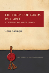 E-book, The House of Lords 1911-2011, Hart Publishing