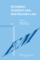 E-book, European Contract Law and German Law, Kluwer Law International