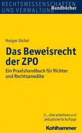 E-book, Das Beweisrecht der ZPO : Ein Praxishandbuch für Richter und Rechtsanwälte, Kohlhammer Verlag