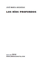 E-book, Los ríos profundos, Linkgua Ediciones