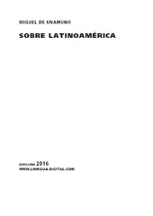 E-book, Sobre Latinoamérica, Unamuno, Miguel de., Linkgua Ediciones