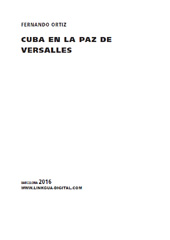 eBook, Cuba en la paz de Versalles, Linkgua Ediciones