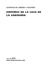 eBook, Empeños de la casa de la sabiduría, Cabrera y Quintero, Cayetano de., Linkgua Ediciones