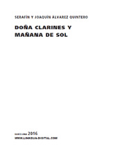 E-book, Doña Clarines y mañana de sol, Linkgua Ediciones