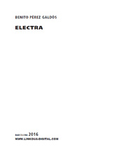 E-book, Electra, Pérez Galdós, Benito, 1843-1920, Linkgua Ediciones