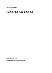 E-book, Juanita la larga, Linkgua Ediciones