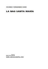 E-book, La nao Santa María, Fernández Duro, Cesáreo, Linkgua Ediciones