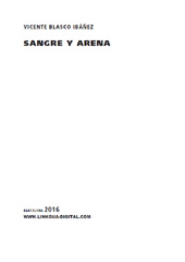 eBook, Sangre y arena, Linkgua Ediciones