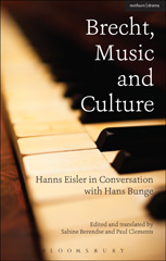 eBook, Brecht, Music and Culture, Bunge, Hans, Methuen Drama