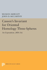 E-book, Casson's Invariant for Oriented Homology Three-Spheres : An Exposition. (MN-36), Akbulut, Selman, Princeton University Press