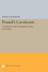 E-book, Pound's Cavalcanti : An Edition of the Translation, Notes, and Essays, Princeton University Press