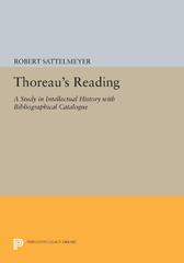 E-book, Thoreau's Reading : A Study in Intellectual History with Bibliographical Catalogue, Princeton University Press