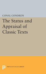 E-book, The Status and Appraisal of Classic Texts, Princeton University Press