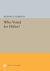 eBook, Who Voted for Hitler?, Princeton University Press