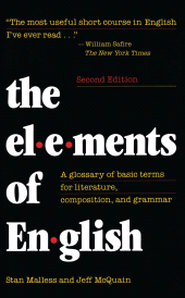 E-book, The Elements of English : A Glossary of Basic Terms for Literature, Composition, and Grammar, Rowman & Littlefield Publishers