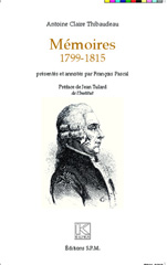 E-book, Mémoires : 1799-1815, Thibaudeau, Antoine-Clair, SPM