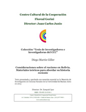E-book, Consideraciones sobre el racismo en Bolivia : materiales teóricos para abordar su historia reciente, Giller, Diego Martín, Taibooks
