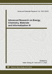 E-book, Advanced Research on Energy, Chemistry, Materials and Informatization III, Trans Tech Publications Ltd