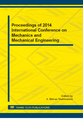 E-book, Proceedings of 2014 International Conference on Mechanics and Mechanical Engineering, Trans Tech Publications Ltd