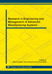 E-book, Research in Engineering and Management of Advanced Manufacturing Systems, Trans Tech Publications Ltd