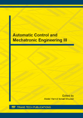 E-book, Automatic Control and Mechatronic Engineering III, Trans Tech Publications Ltd