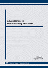 E-book, Advancement in Manufacturing Processes, Trans Tech Publications Ltd