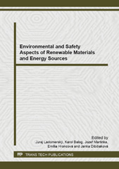 E-book, Environmental and Safety Aspects of Renewable Materials and Energy Sources, Trans Tech Publications Ltd