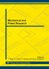 E-book, Mechanical and Power Research, Trans Tech Publications Ltd