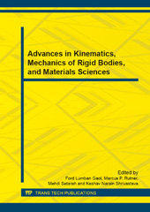 E-book, Advances in Kinematics, Mechanics of Rigid Bodies, and Materials Sciences, Trans Tech Publications Ltd