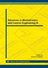 eBook, Advances in Mechatronics and Control Engineering III, Trans Tech Publications Ltd