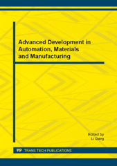 E-book, Advanced Development in Automation, Materials and Manufacturing, Trans Tech Publications Ltd