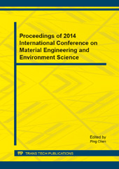 eBook, Proceedings of 2014 International Conference on Material Engineering and Environment Science, Trans Tech Publications Ltd