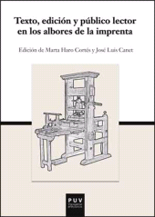E-book, Texto, edición y público lector en los albores de la imprenta, Universitat de València