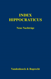 E-book, Index Hippocraticus. Neue Nachträge, Vandenhoeck & Ruprecht
