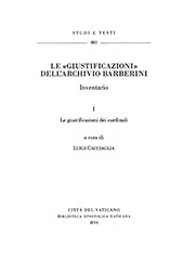 E-book, Le giustificazioni dell'Archivio Barberini : inventario : I : le giustificazioni dei cardinali, Biblioteca apostolica vaticana
