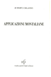 eBook, Applicazioni montaliane, M. Pacini Fazzi