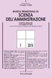 Issue, Rivista trimestrale di scienza della amministrazione : 1, 2015, Franco Angeli