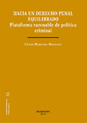 E-book, Hacia un derecho penal equilibrado : plataforma razonable de política criminal, Herrero Herrero, César, Dykinson