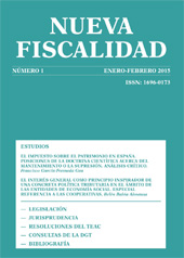 Fascicule, Nueva fiscalidad : 1, 2015, Dykinson