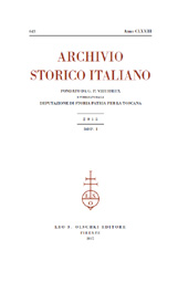 Fascicolo, Archivio storico italiano : 643, 1, 2015, L.S. Olschki