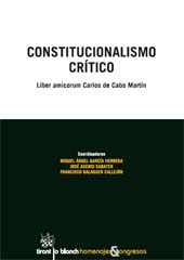 E-book, Constitucionalismo crítico : liber amicorum Carlos de Cabo Martín, Tirant lo Blanch