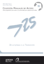E-book, De la lengua a la traducción, Díaz Peralta, Marina, Universidad de Las Palmas de Gran Canaria, Servicio de Publicaciones